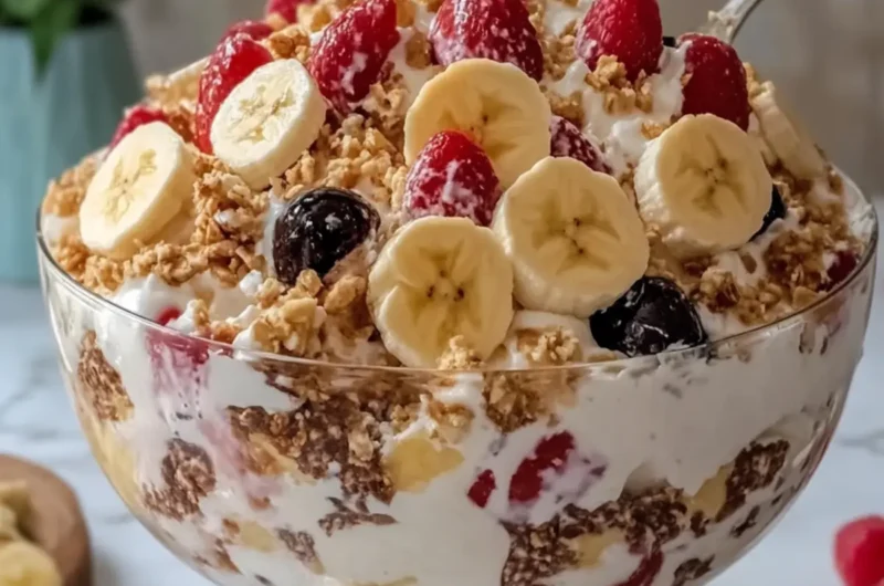 Banana Split Cheesecake Salad