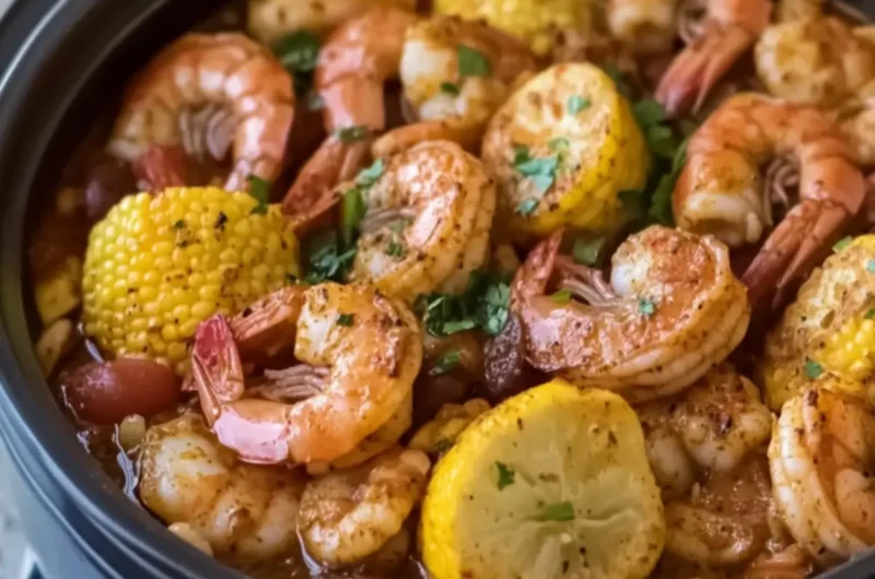 Slow Cooker Cajun Shrimp Boil