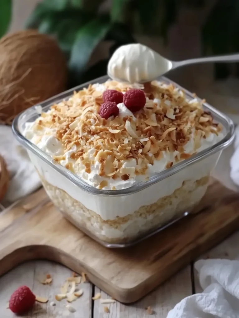 No-Bake Coconut Cream Dream Dessert That's a Slice of Paradise 3 No-Bake Coconut Cream Dream Dessert