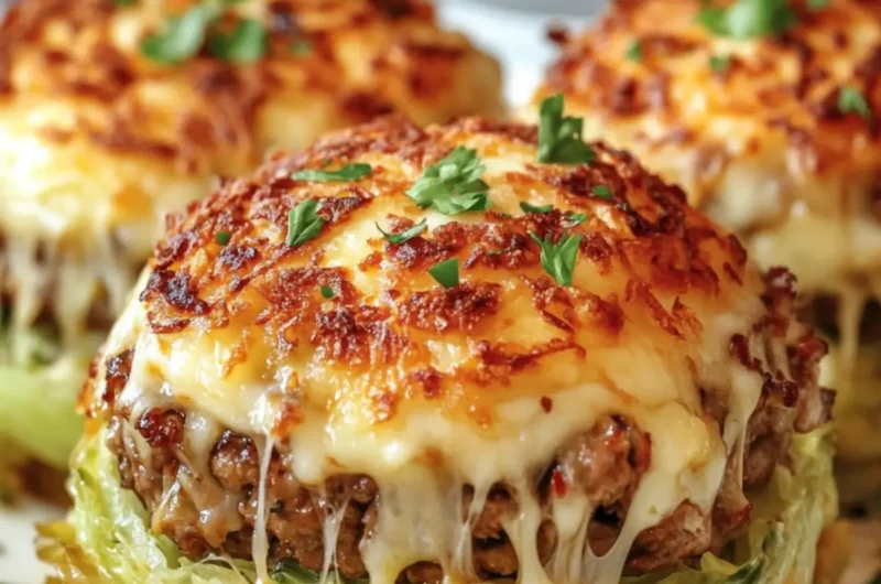 Cheesy Cabbage Meat Stack