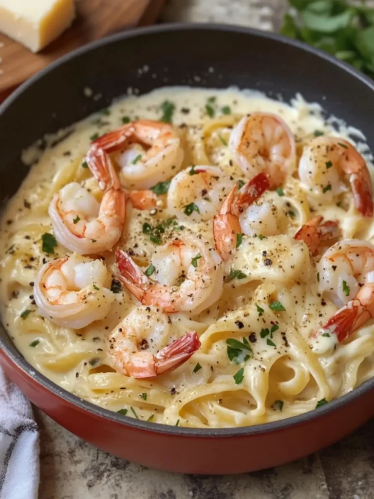 Irresistible Creamy Shrimp Pasta with Cheese and Herbs Delight 3 Creamy Shrimp Pasta with Cheese and Herbs