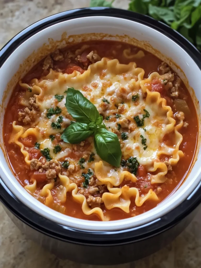 Crockpot Lasagna Soup