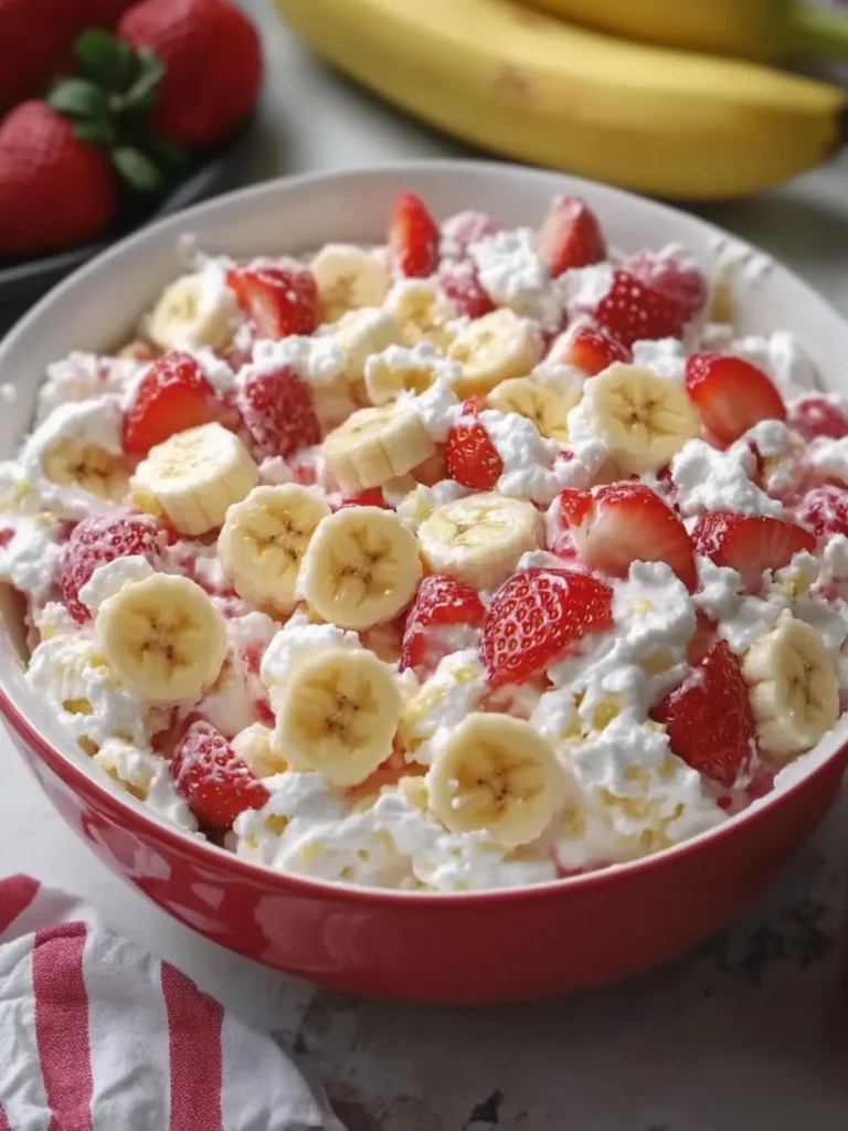 Delicious Strawberry Banana Fluff Salad Your New Favorite Treat 4 Strawberry Banana Fluff Salad