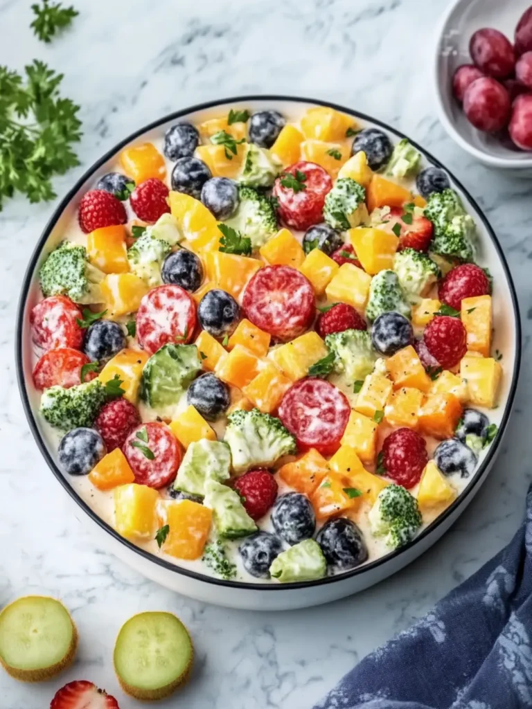 Creamy Fruits and Vegetable Salad That Will Wow Your Guests 2 Creamy Fruits and Vegetable Salad