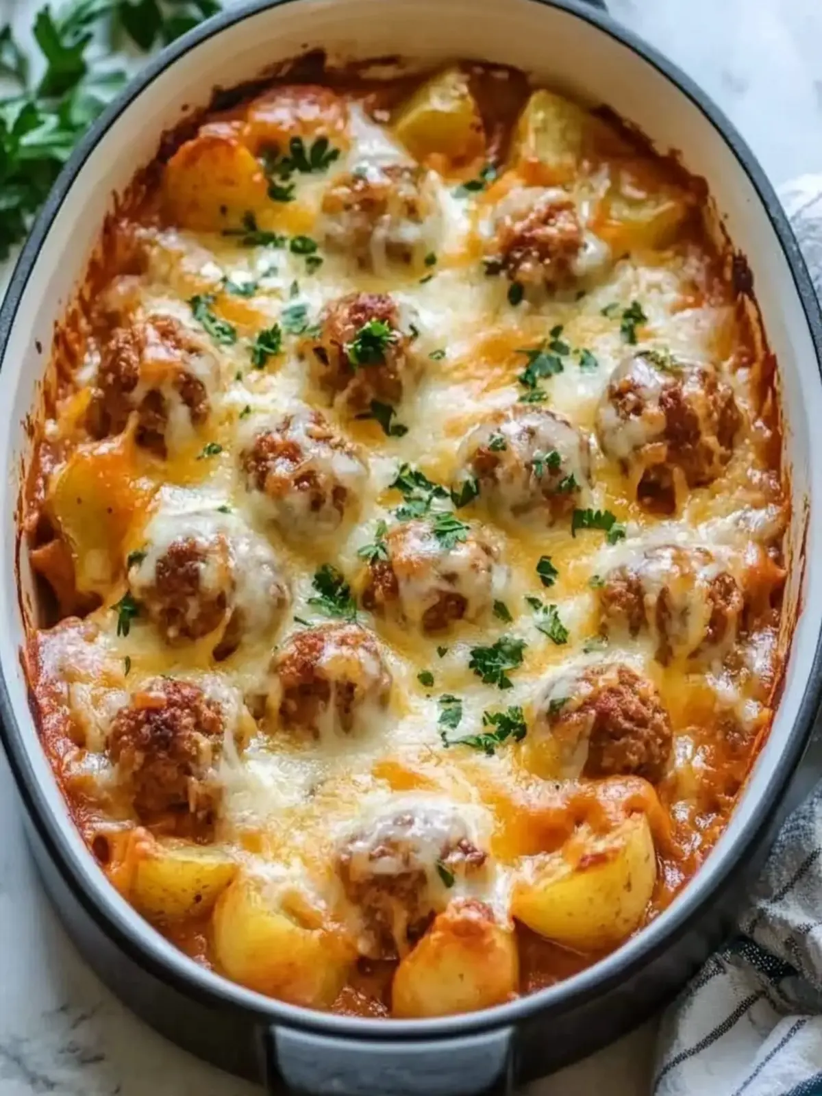 Slow Cooker Cheesy Meatball Potato Bake for Cozy Nights 5 Slow Cooker Cheesy Meatball Potato Bake