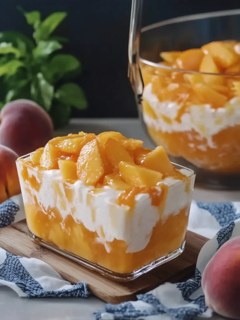 Delight Your Taste Buds with Creamy Peach Gelatina Treat 4 Creamy Peach Gelatina