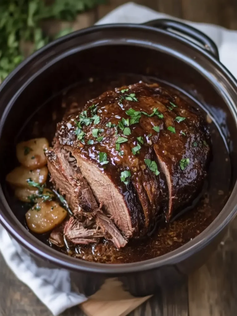 Melt-in-Your-Mouth Slow Cooker Glazed Roast Delight 2 Slow Cooker Glazed Roast