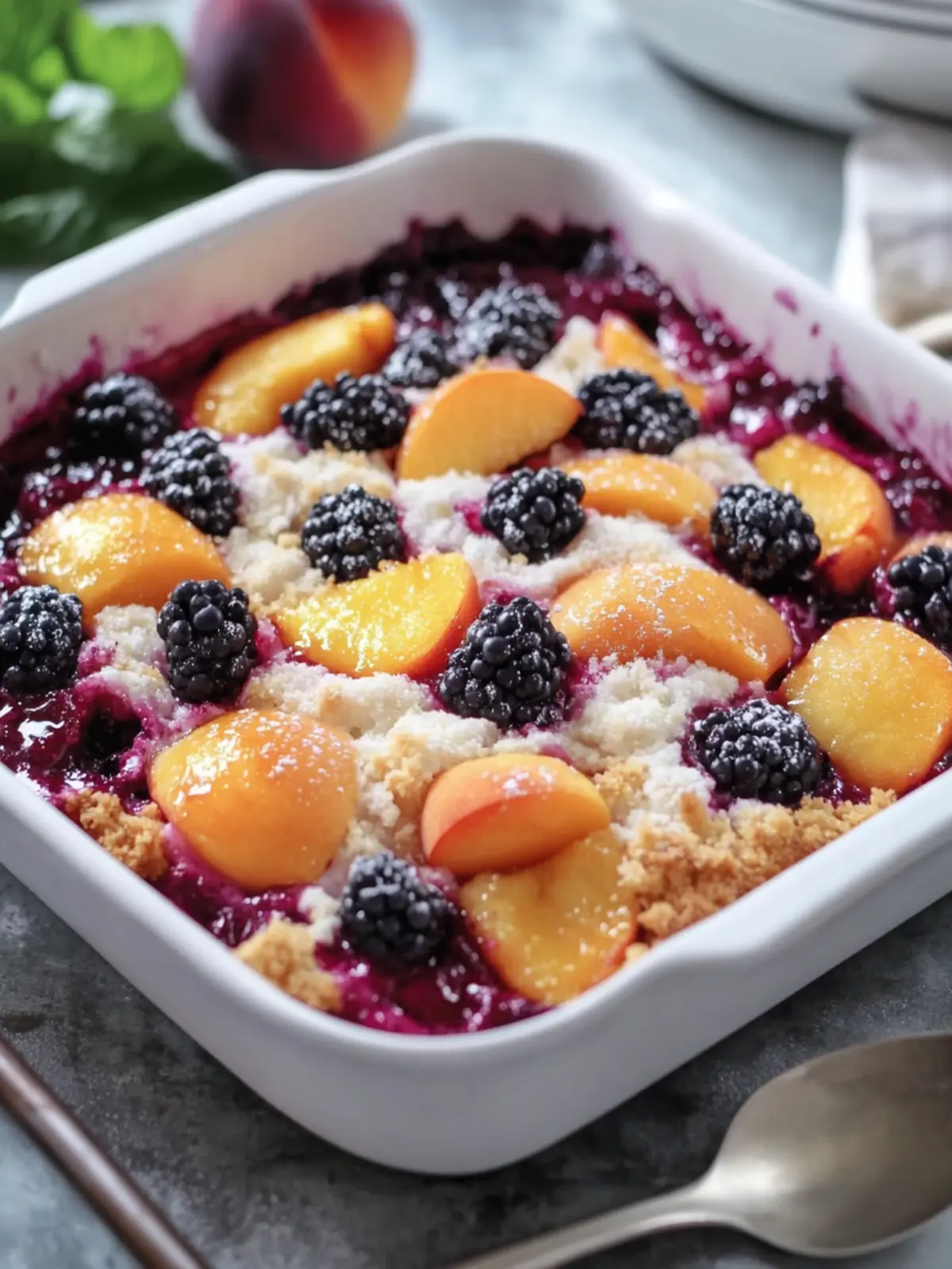 Delicious Blackberry Peach Dump Cake for Easy Summer Treats 5 Blackberry Peach Dump Cake