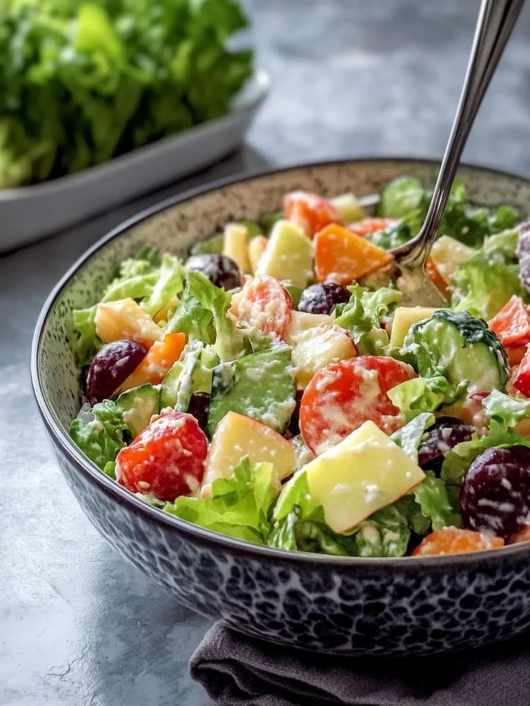 Delicious Creamy Salad with Vegetables and Apple Delight 3 Creamy Salad with Vegetables and Apple