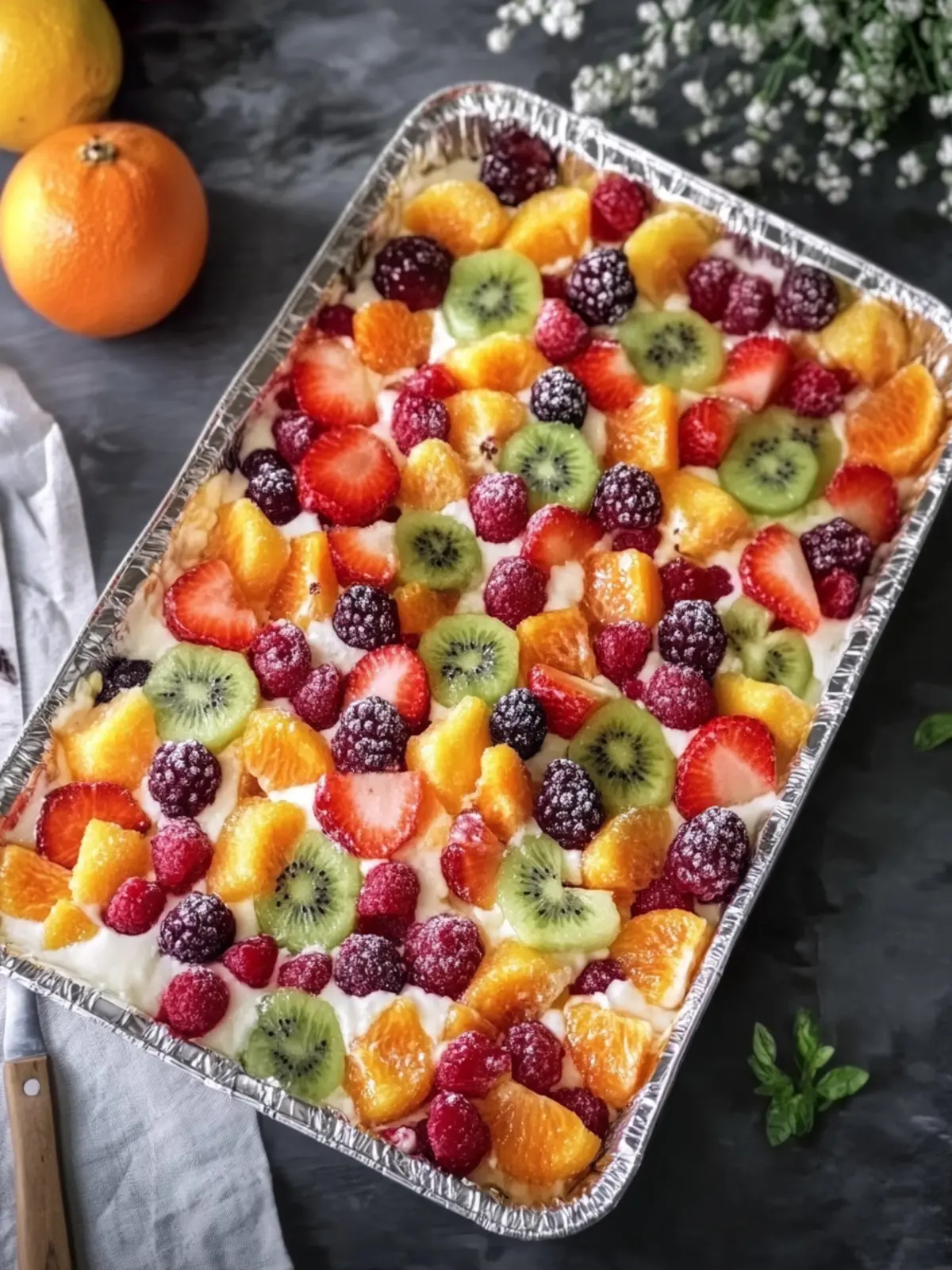Cheesecake Fruit Salad in Tin Foil Tray: A Sweet Delight 5 Cheesecake Fruit Salad in Tin Foil Tray