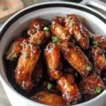 Slow Cooker 4-Ingredient Honey BBQ Wings