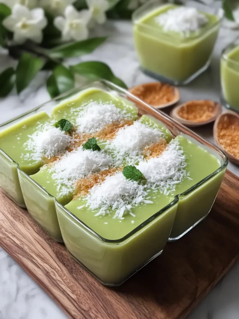 Delightful Pandan Coconut Custard for Sweet Moments at Home 3 Pandan Coconut Custard