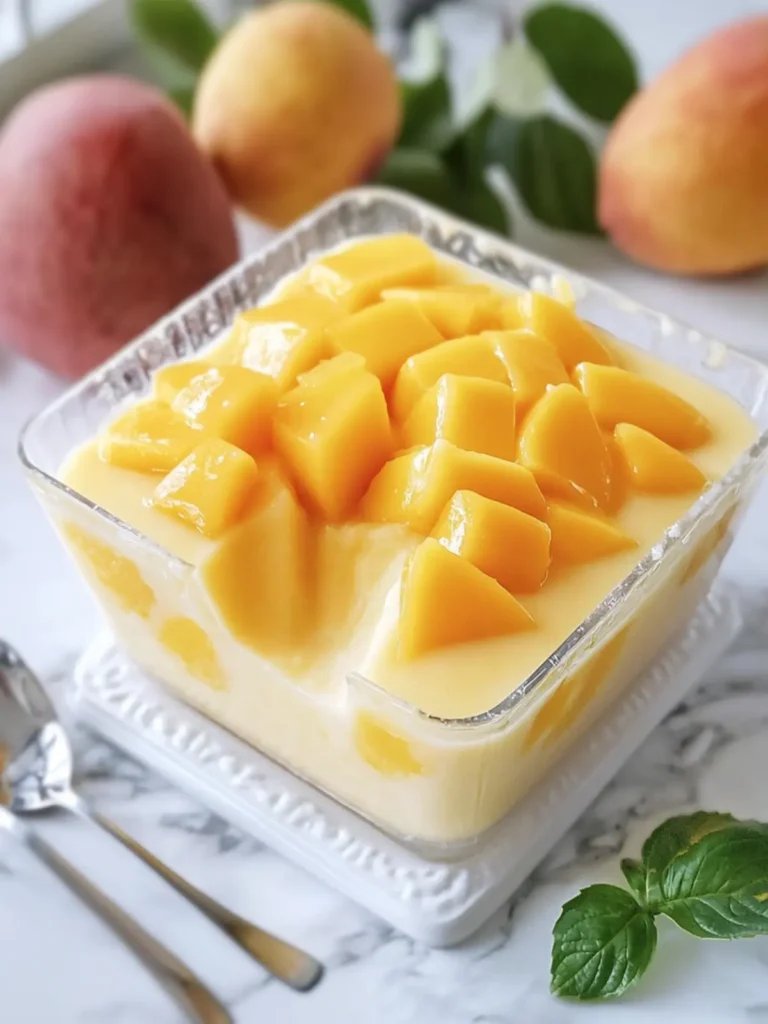 Delightful Creamy Mango Jelly Dessert for Sweet Moments 3 Creamy Mango Jelly Dessert