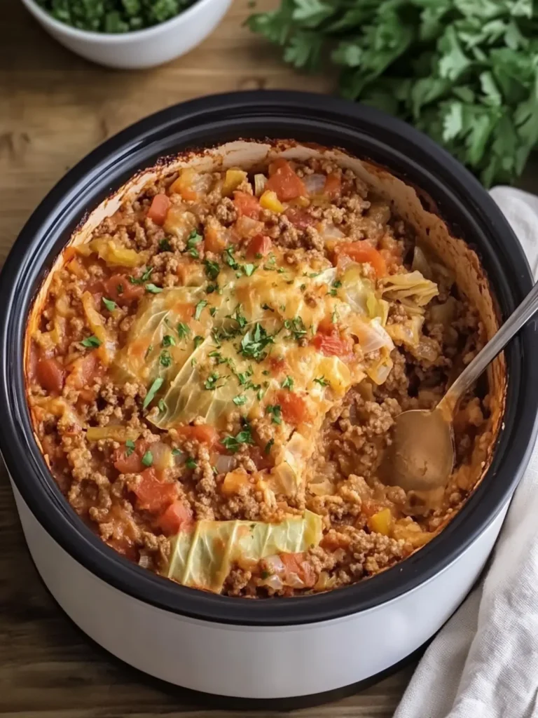 Crockpot Cabbage Roll Casserole for Cozy Comfort Eating 2 Crockpot Cabbage Roll Casserole