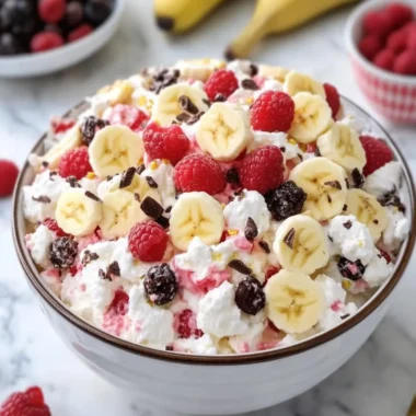 Irresistible Banana Split Fluff Salad in a Bowl Delight 15 Banana Split Fluff Salad in a Bowl