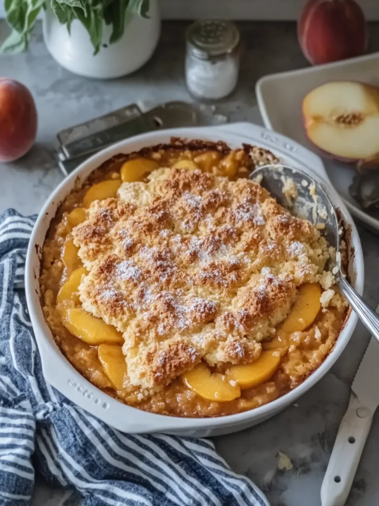 Delicious Peach Cobbler Dump Cake: Effortless Comfort Dessert 2 Delicious Peach Cobbler Dump Cake