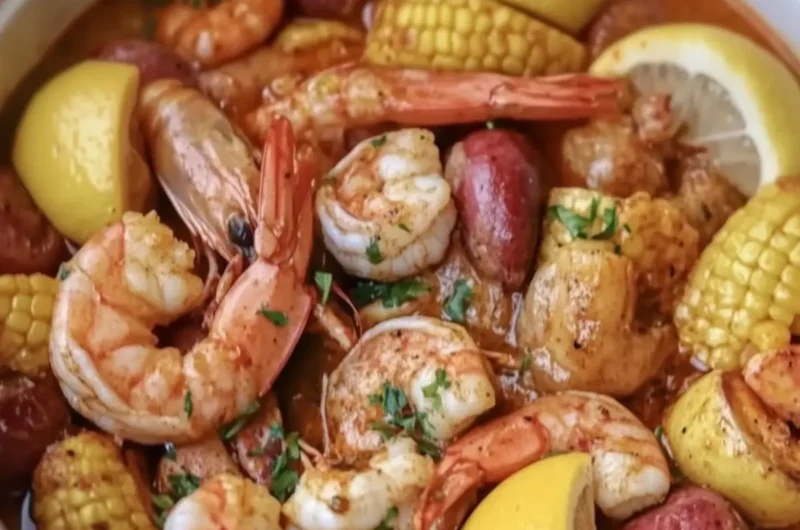 Slow Cooker Cajun Shrimp Boil