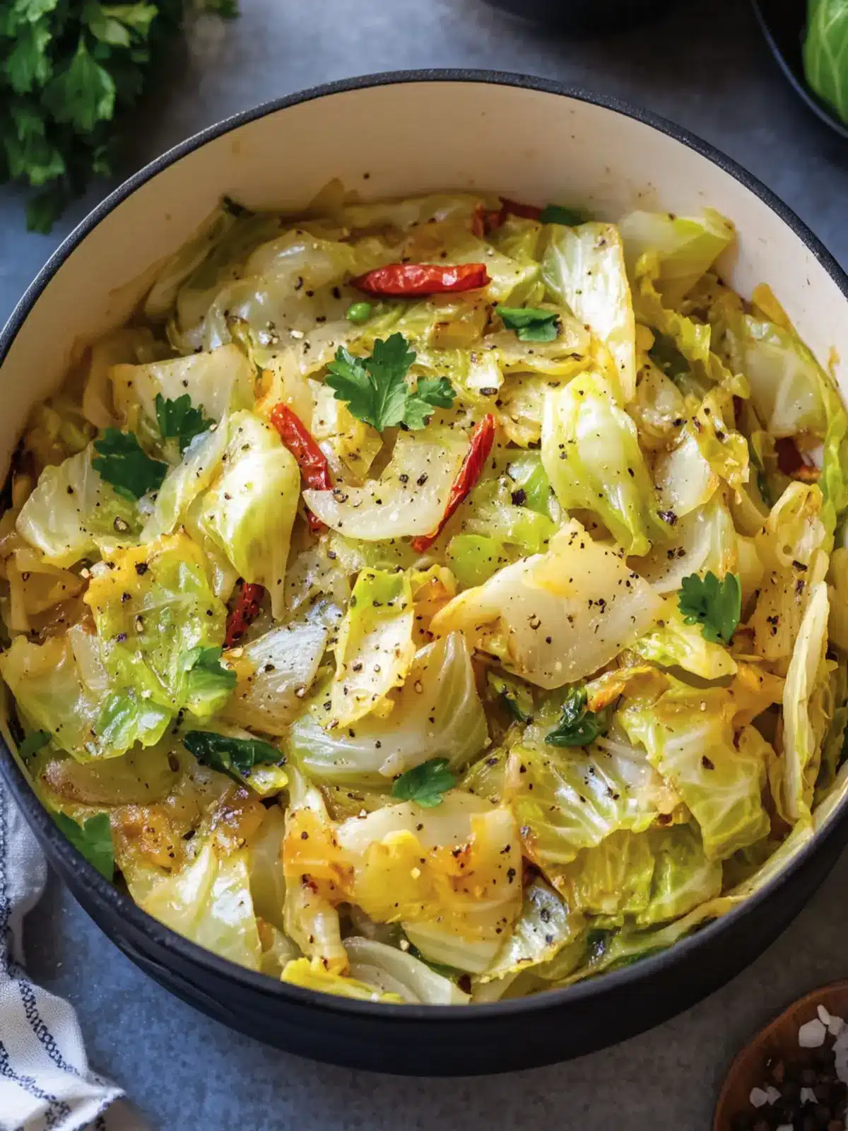Sautéed Cabbage with Onions and Pepper for Cozy Comfort Cooking 5 Sautéed Cabbage with Onions and Pepper