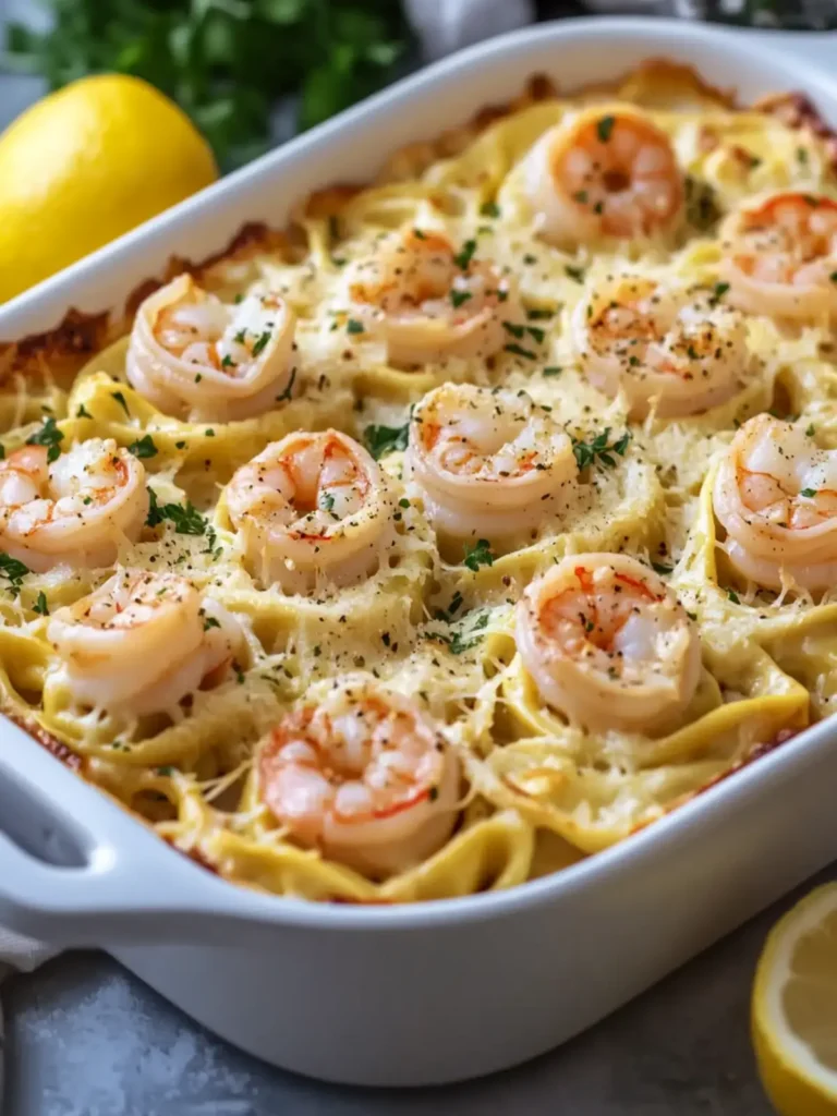 Shrimp Scampi Tortellini Bake: Comfort Food Bliss Awaits! 3 Shrimp Scampi Tortellini Bake