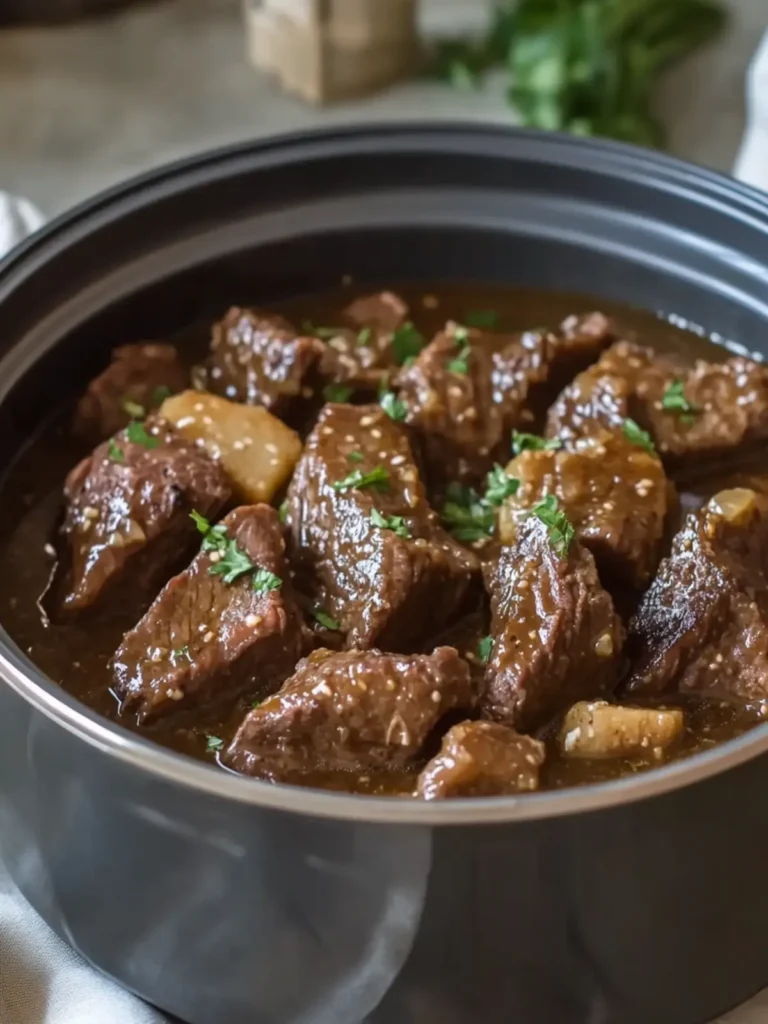 Slow Cooker Garlic Glazed Beef That'll Make You Feel Homey 4 Slow Cooker Garlic Glazed Beef — Homestyle Meals