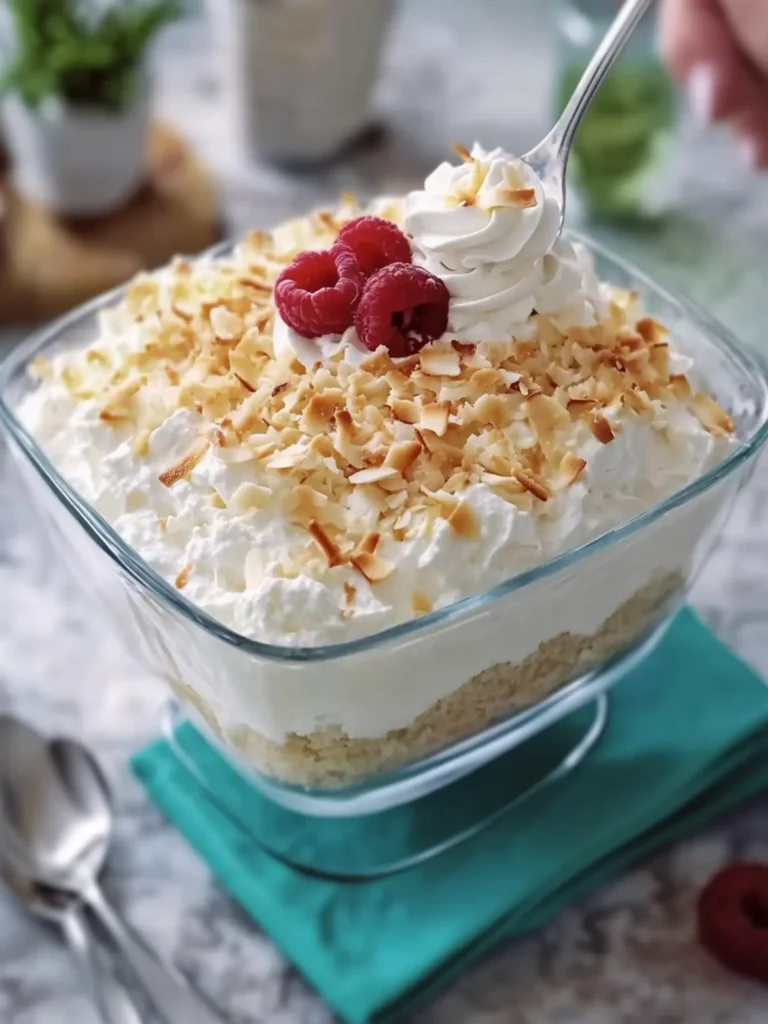 No-Bake Coconut Cream Dream Dessert That's a Slice of Paradise 2 No-Bake Coconut Cream Dream Dessert