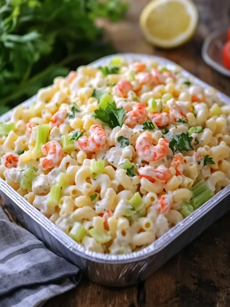Satisfy Your Cravings with Creamy Crab and Celery Seafood Macaroni Salad 4 Creamy Crab and Celery Seafood Macaroni Salad