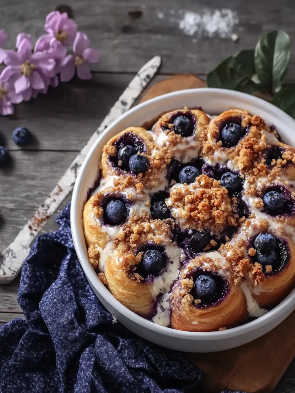 Irresistible Blueberry Crumble Cinnamon Rolls for Sweet Mornings 5 Blueberry Crumble Cinnamon Rolls