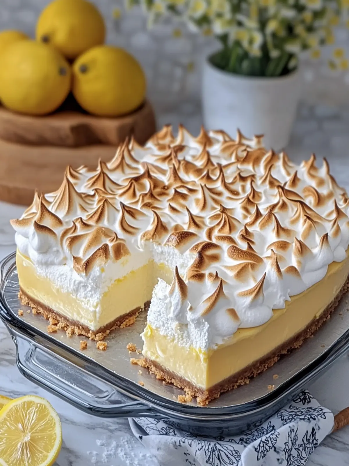 Lemon Meringue Cheesecake Bake