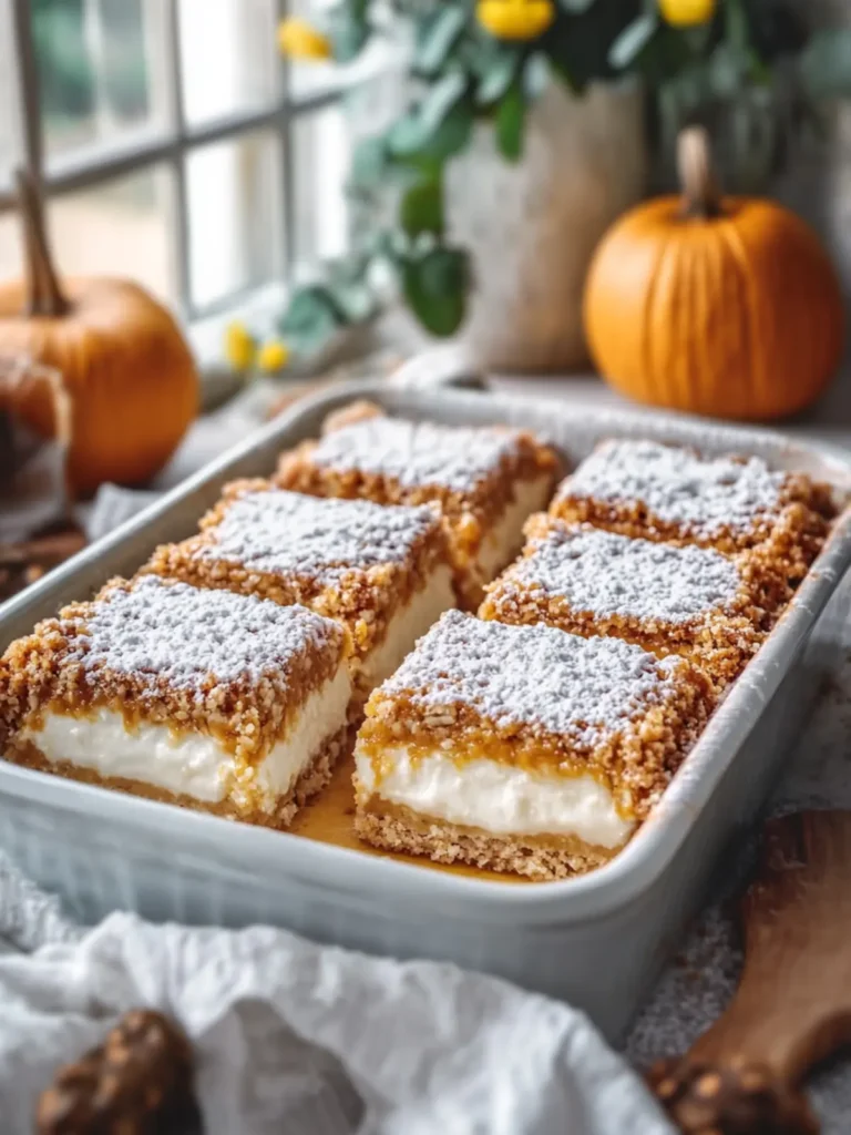 Delicious Pumpkin Roll Bars in a Casserole Dish to Savor 4 Pumpkin Roll Bars in a Casserole Dish
