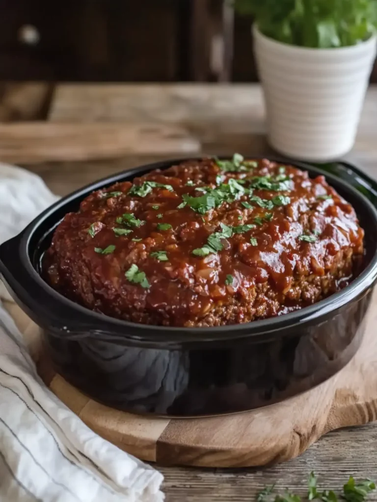 Irresistible Slow Cooker Saucy Meatloaf for Cozy Nights 4 Slow Cooker Saucy Meatloaf