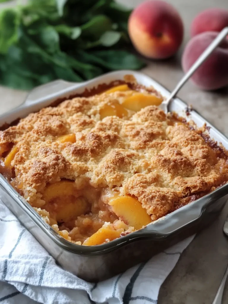 Homemade Peach Cobbler: A Warm Hug in a Dish 2 Homemade Peach Cobbler