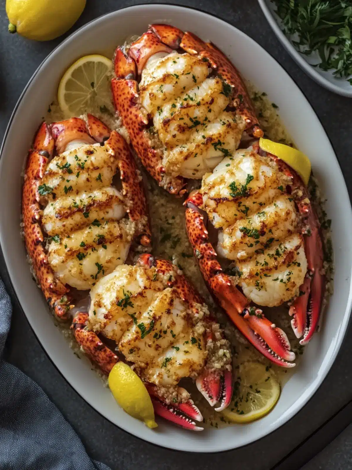 Lemon Garlic Butter Seafood Lobster Tails: A Gourmet Delight 5 Lemon Garlic Butter Seafood Lobster Tails