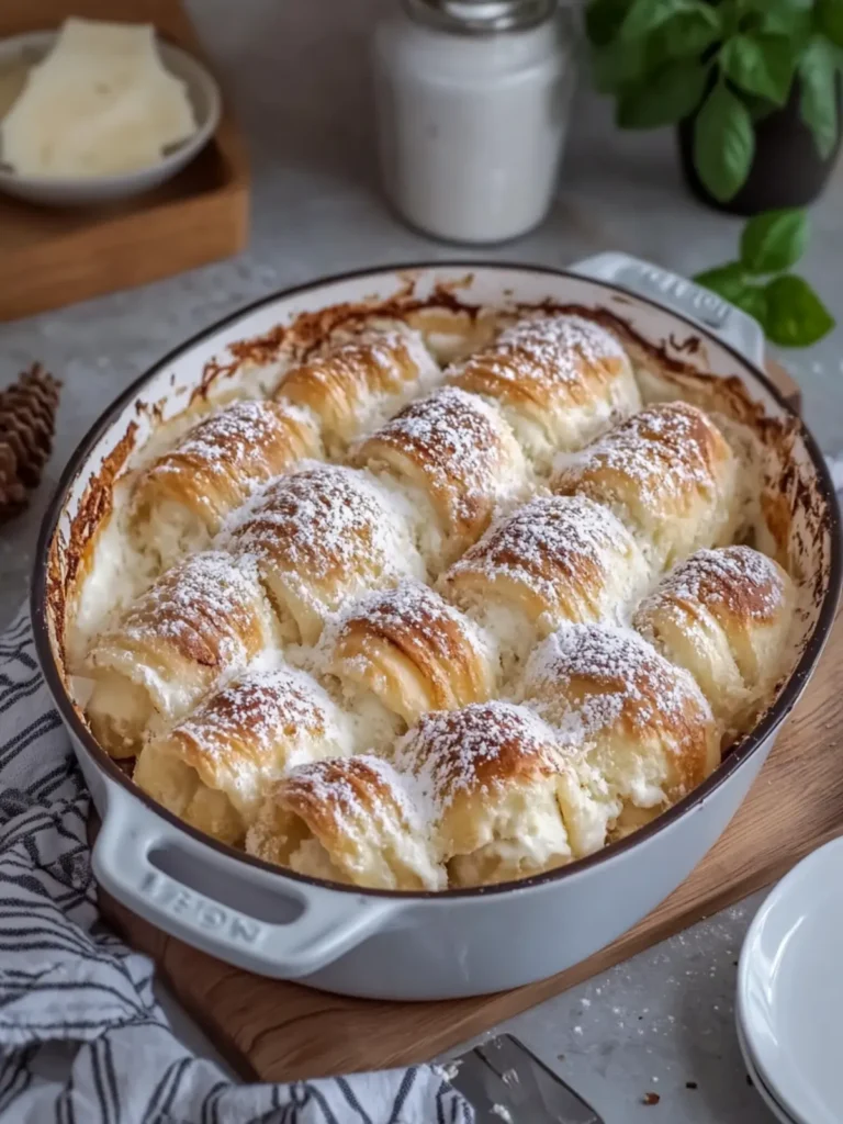 Italian Cream Horns in Casserole
