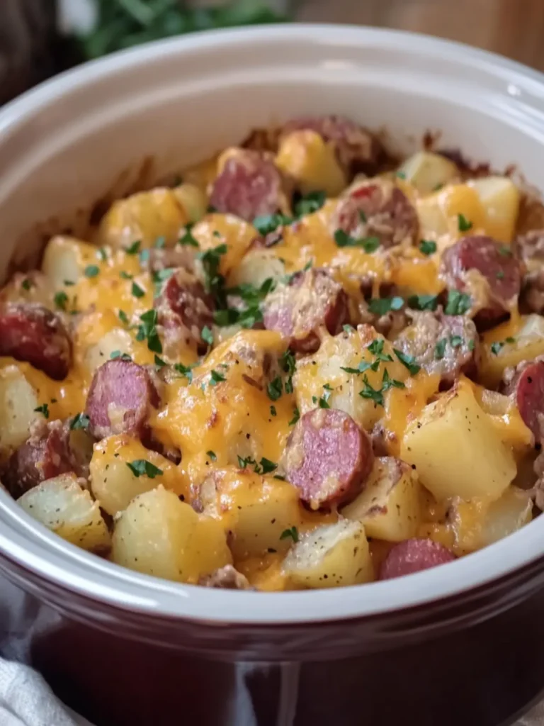 Crockpot Cheesy Potatoes and Beef Kielbasa for Cozy Nights 3 Crockpot Cheesy Potatoes and Beef Kielbasa