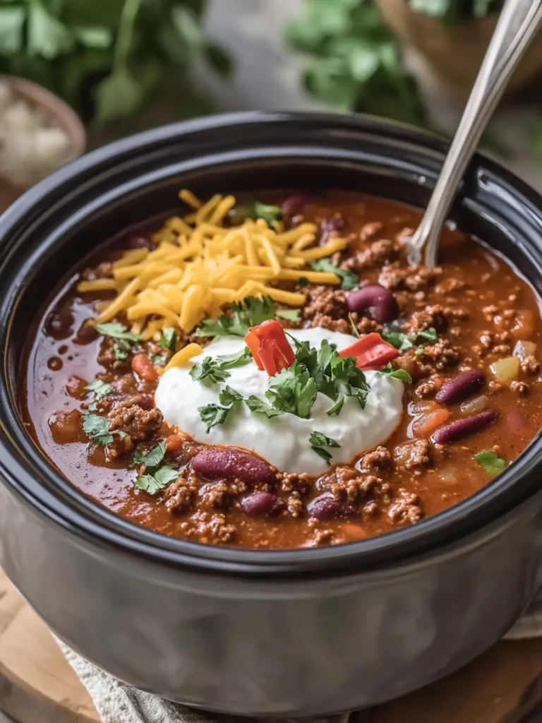 Savory Easy Crockpot Beef Chili Perfect for Busy Weeknights 4 Easy Crockpot Beef Chili