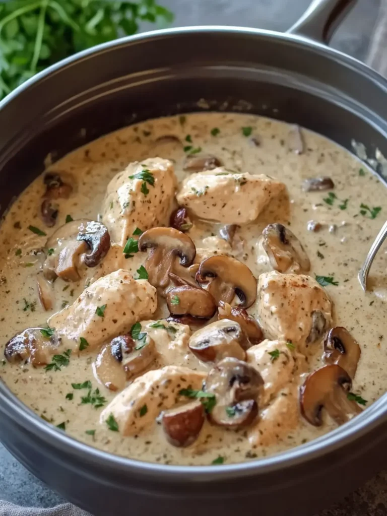 Slow Cooker Creamy Mushroom Chicken: A Cozy Dinner Delight 4 Slow Cooker Creamy Mushroom Chicken