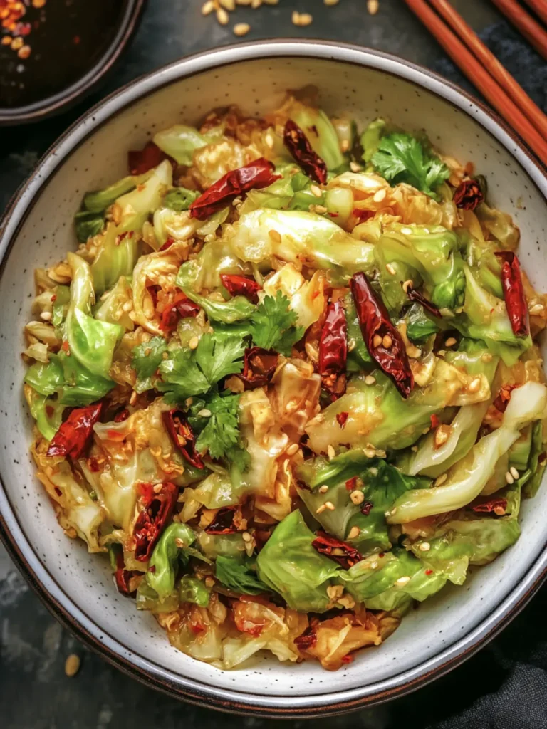 picy Cabbage Stir-Fry