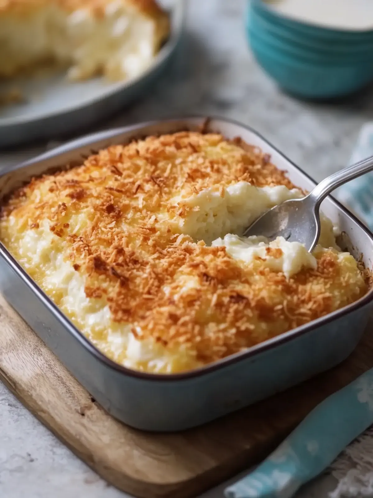Irresistible Coconut Custard Dump Cake That Melts in Your Mouth 5 Coconut Custard Dump Cake