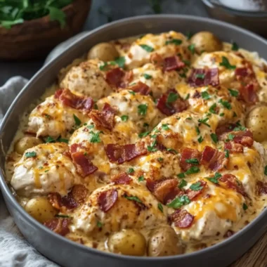 Creamy Ranch Chicken with Baby Potatoes, Cheddar & Bacon Bliss 8 Creamy Ranch Chicken with Baby Potatoes, Cheddar & Bacon Bliss