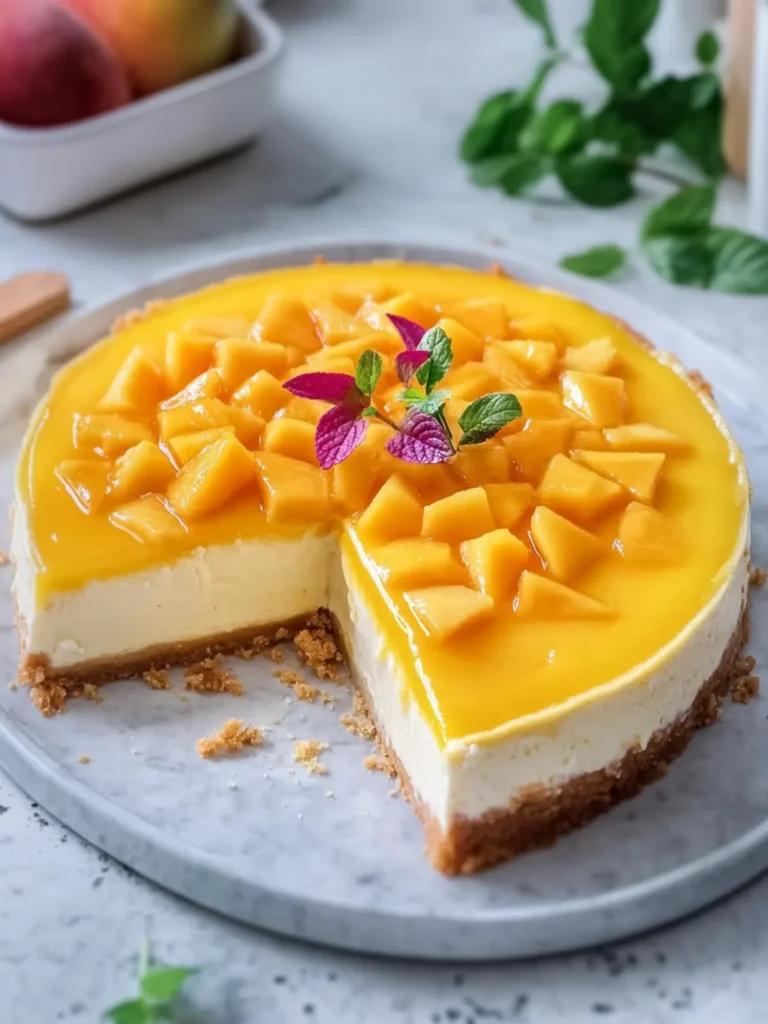 Irresistibly Creamy Mango Cheesecake to Wow Your Guests 4 Creamy Mango Cheesecake