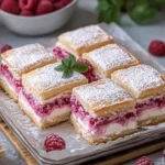 Delicious Raspberry Napoleon Cream Squares You’ll Love Making 10 Raspberry Napoleon Cream Squares (Raspberry Cremeschnitte)