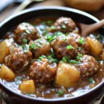 Savory Slow-Cooker French Onion Meatballs & Potatoes Delight 10 Slow-Cooker French Onion Meatballs & Potatoes