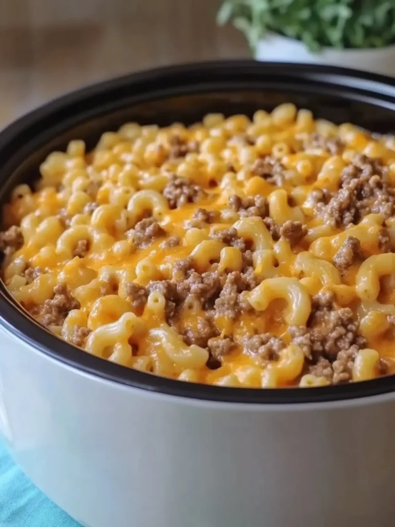 Crock Pot Cheesy Beef Macaroni: Your Easy Comfort Food Delight 3 Crock Pot Cheesy Beef Macaroni Easy Comfort Food Delight