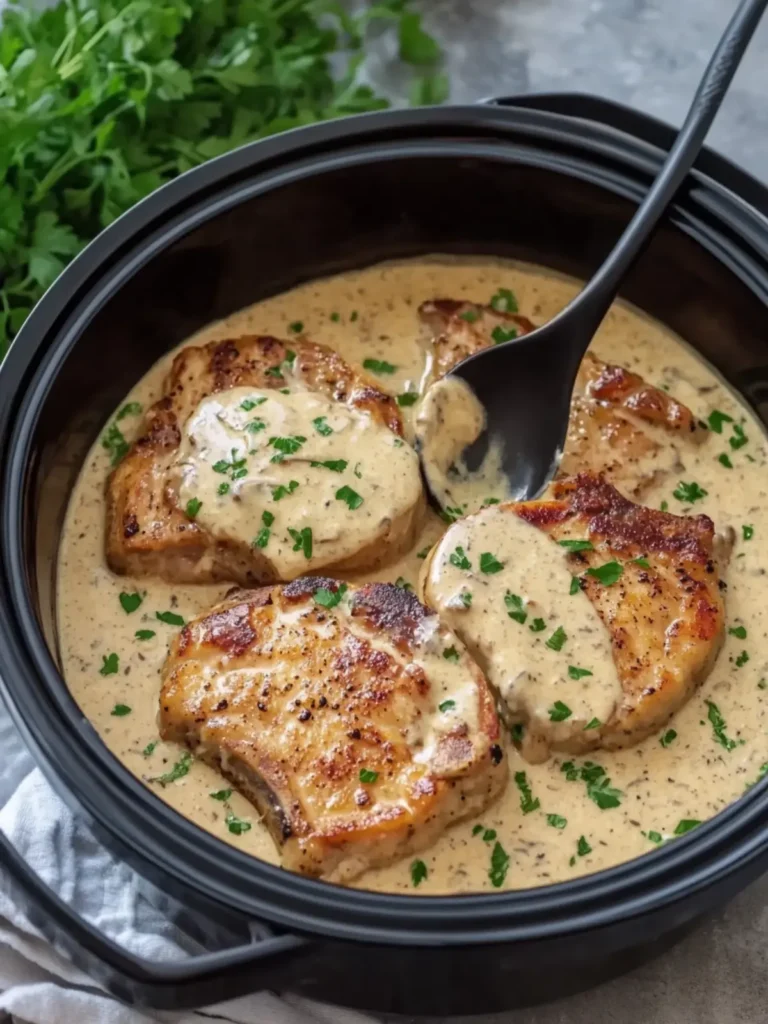 Irresistible Slow Cooker Creamy Ranch Pork Chops You’ll Love 2 Slow Cooker Creamy Ranch Pork Chops