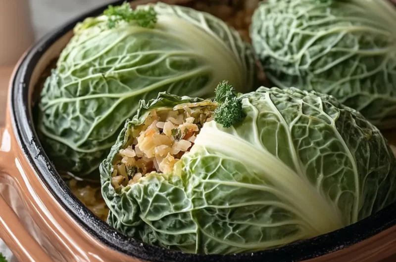 Baked Cabbage Boats