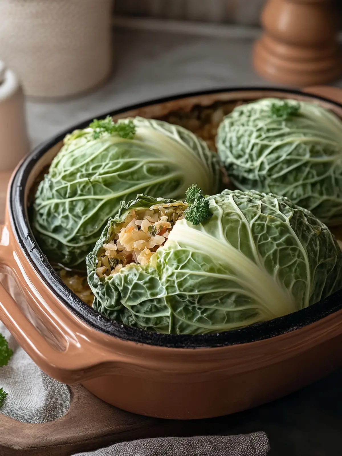 Irresistible Baked Cabbage Boats Stuffed with Flavorful Goodness 5 Baked Cabbage Boats