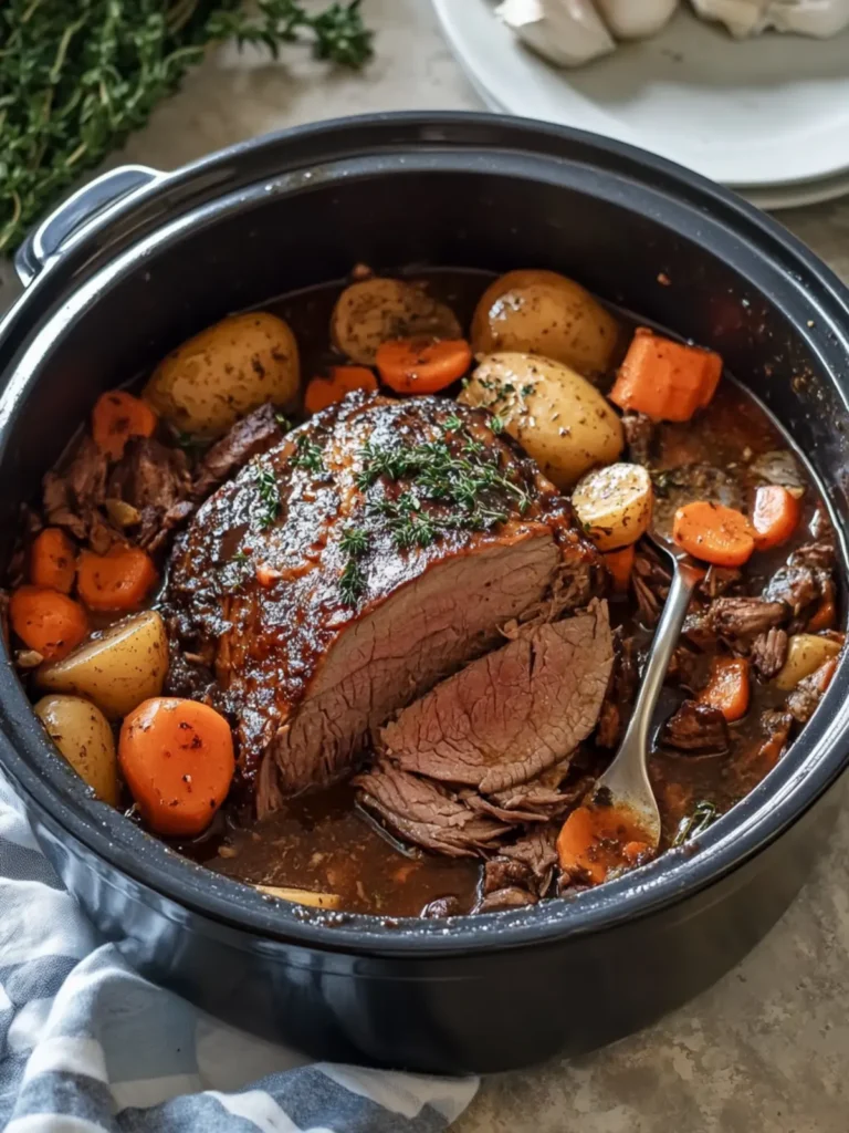 Slow Cooker Balsamic Glazed Pot Roast That Steals Hearts 4 Slow Cooker Balsamic Glazed Pot Roast