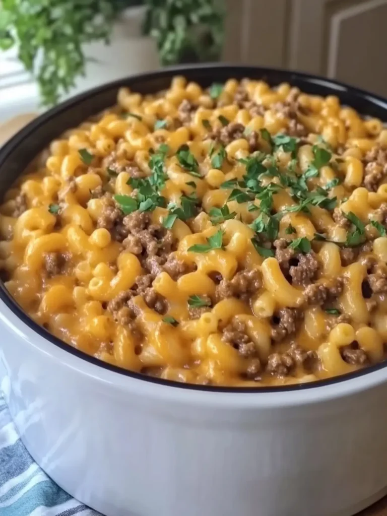 Crock Pot Cheesy Beef Macaroni: Your Easy Comfort Food Delight 4 Crock Pot Cheesy Beef Macaroni Easy Comfort Food Delight