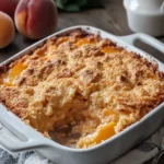 Delicious Peach Cobbler Dump Cake