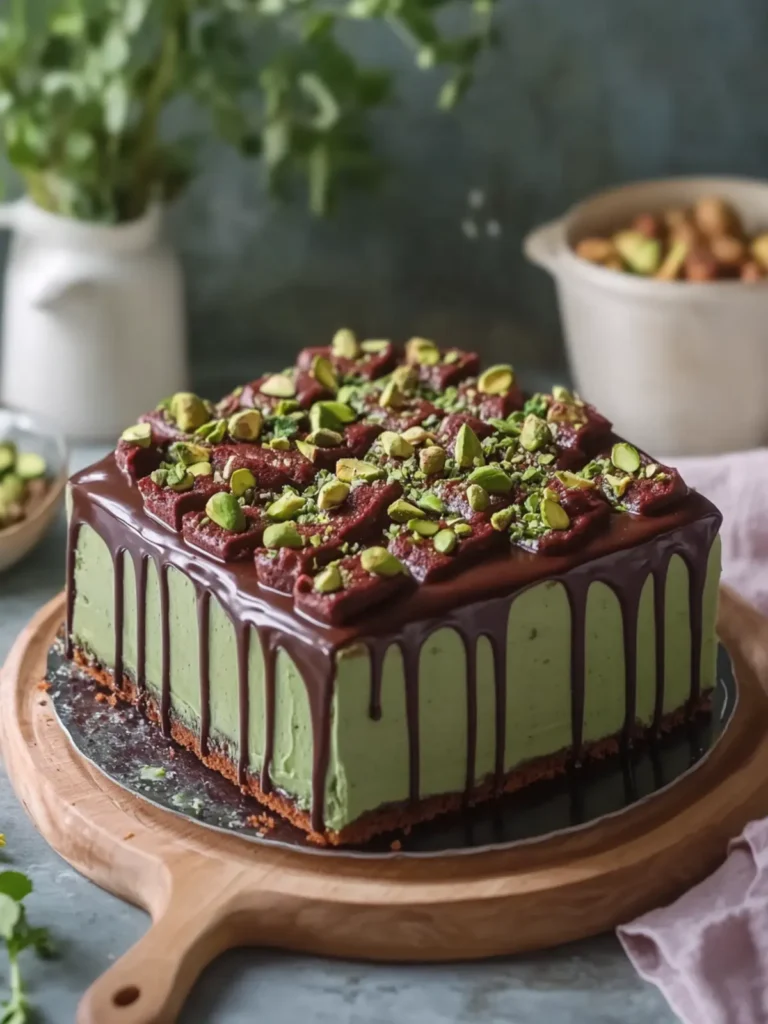 Decadent Chocolate Pistachio Cake You Can't Resist 3 Chocolate Pistachio Cake